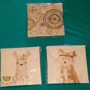 . Three wall decor pictures